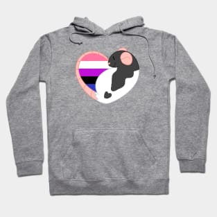 Genderfluid Pride Rat Hoodie